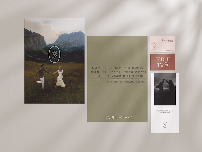 Table for Two | Visual Identity, Branding, Mockup Design