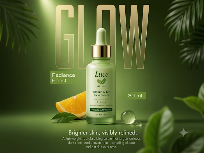 Vitamin C Face Serum Advertisement Redesign