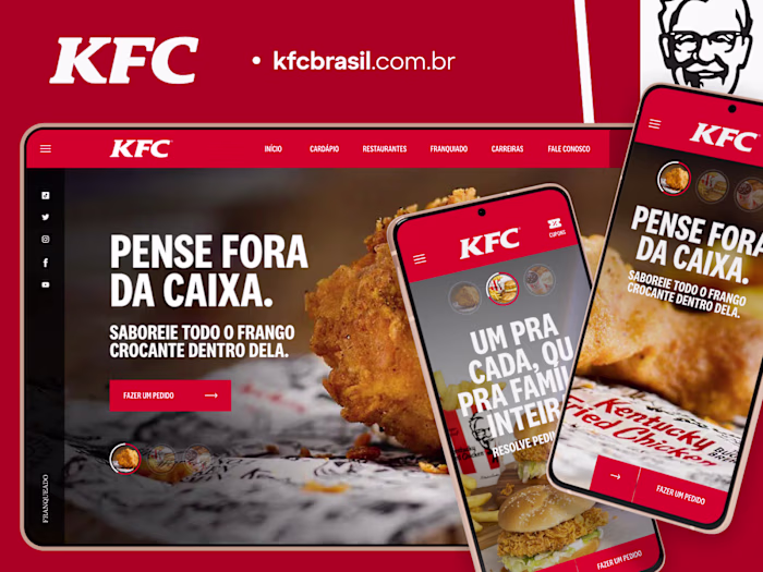 Website Design - KFC Brasil
