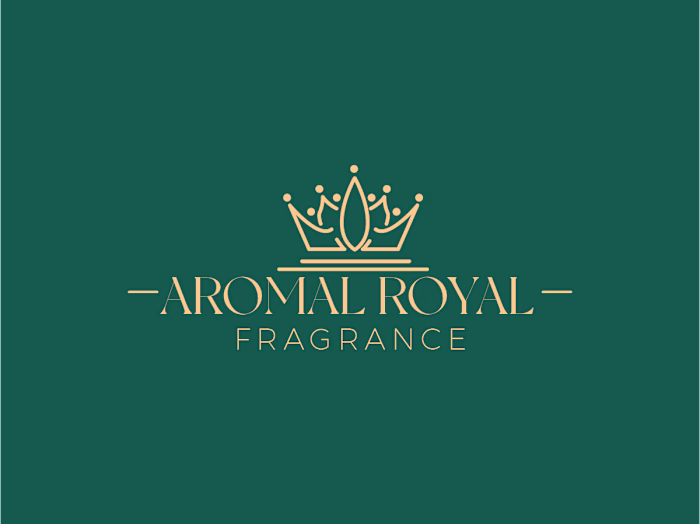 Aromal Royal Logo design