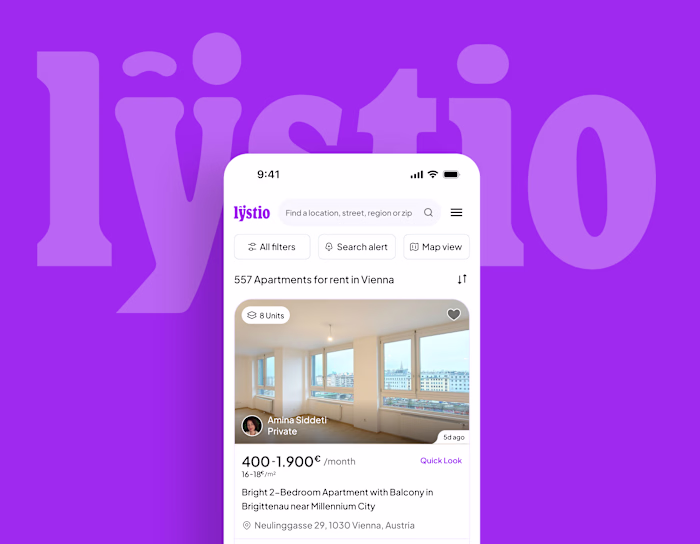 Lystio | PropTech Platform That Reached 60,000 MAU