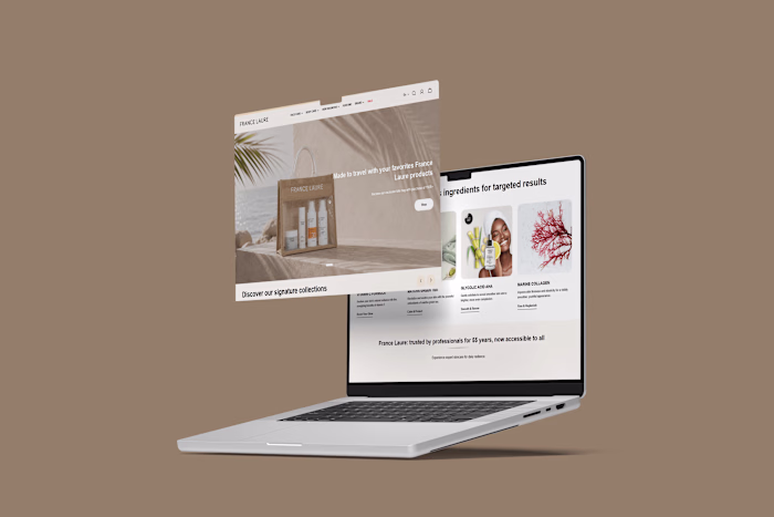 Skincare Brand Design | Wix Wordpress Website Design