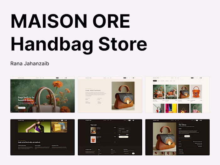 Maison Ore: Handbag Store

Storefront for