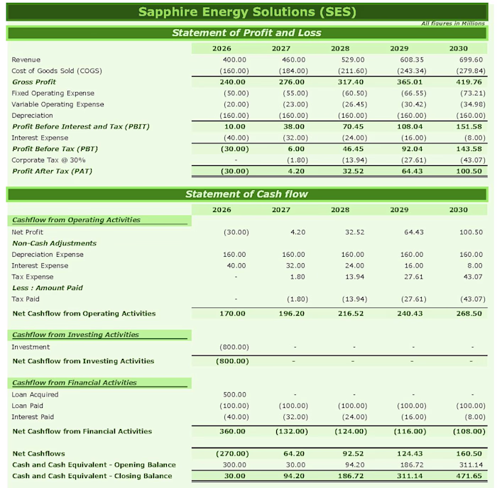 Financial Projection Model & Feasibility Analysis 