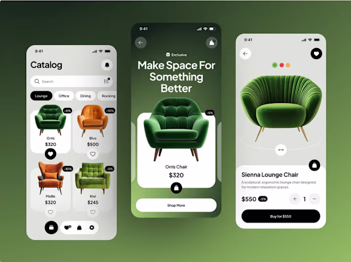 IOS Furniture App — Custom