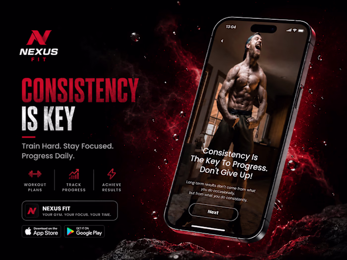A modern responsive fitness mobile app Check it out (https:/...