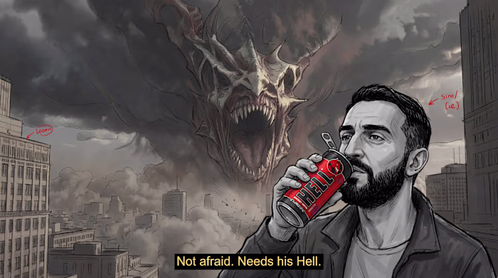 Cinematic Energy Drink Advertising (Film Grade)