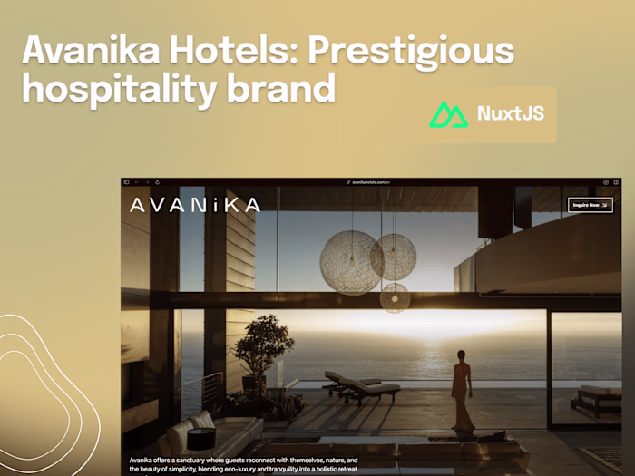 Frontend Developer: Avanika Hotels Company Website 