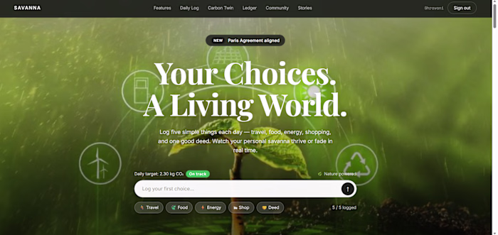 A live website