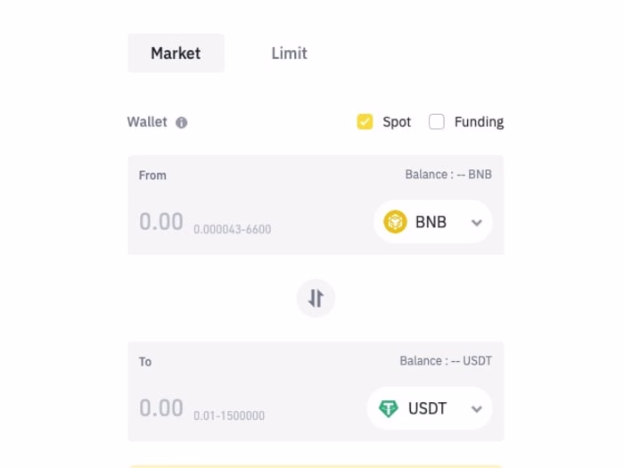 Binance Convert Feature Design