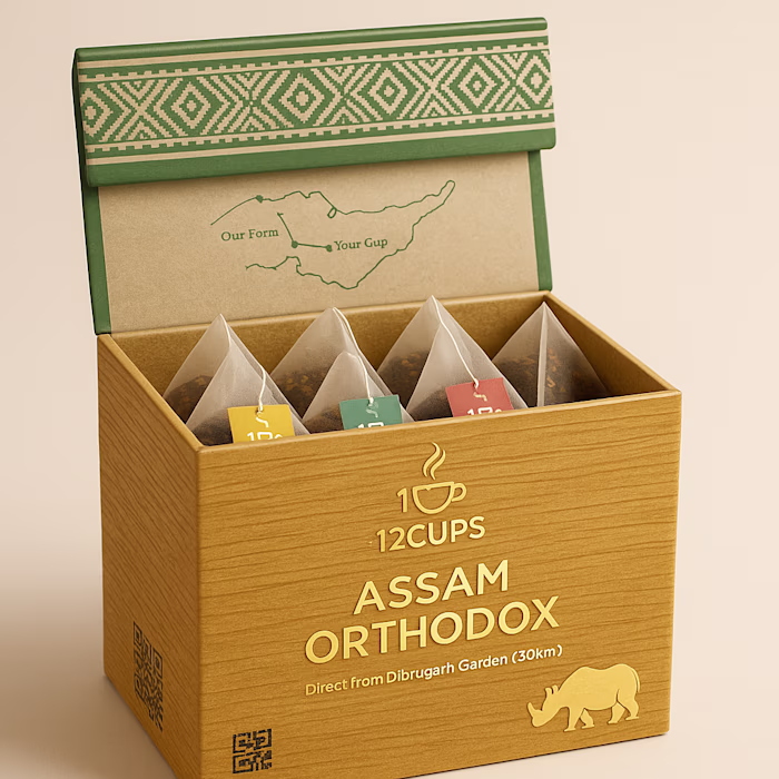 Premium Tea Packaging – Photorealistic Product Visuals Desig...