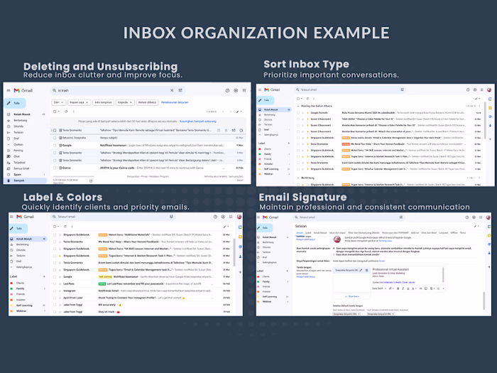 Keep your inbox organized and
