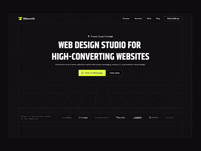 Sitesmith: Web Design Studio Landing Page