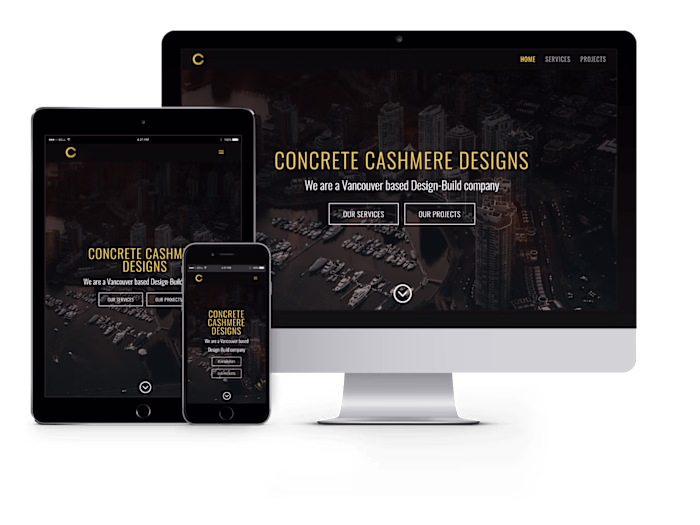 Concrete Cashmere Web Design