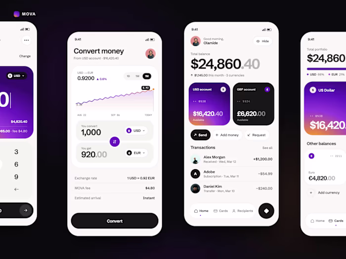 MOVA — Multi-Currency Finance App