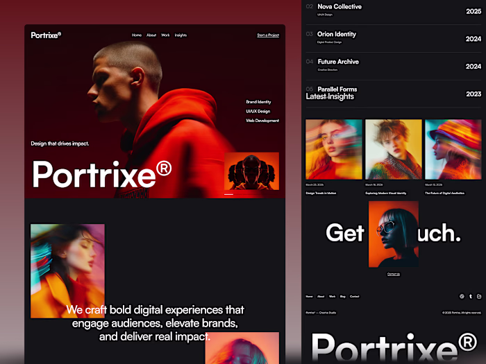 Portrixe: Elevate Your Portfolio & Agency Online Today