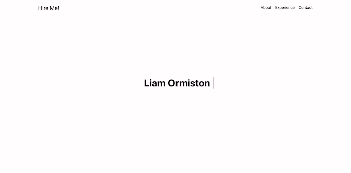 Personal Website