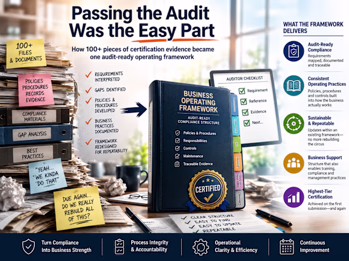 Turned 100+ pieces of certification