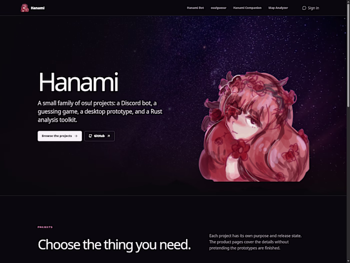 Hanami Discord Bot