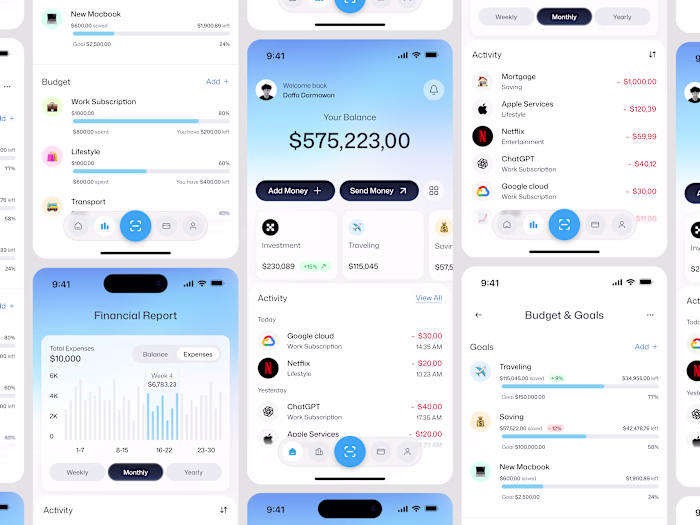 Budget Tracker Mobile App Design