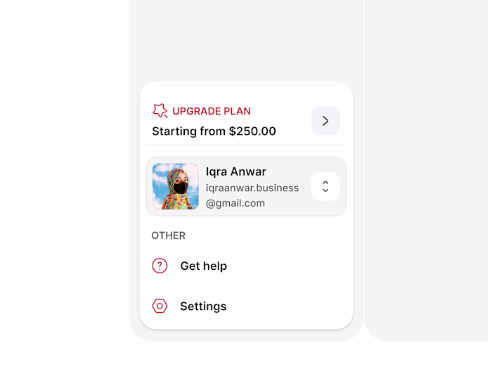 Dashboard Side Navigation UI Design