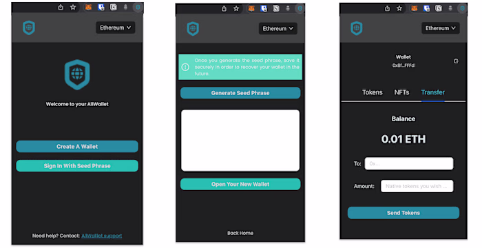 Wallet Chrome Extension