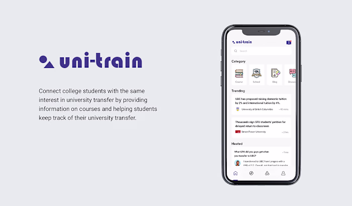 Uni-Train College Transfer Mobile App