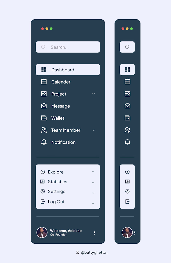 Sidebar Navigation