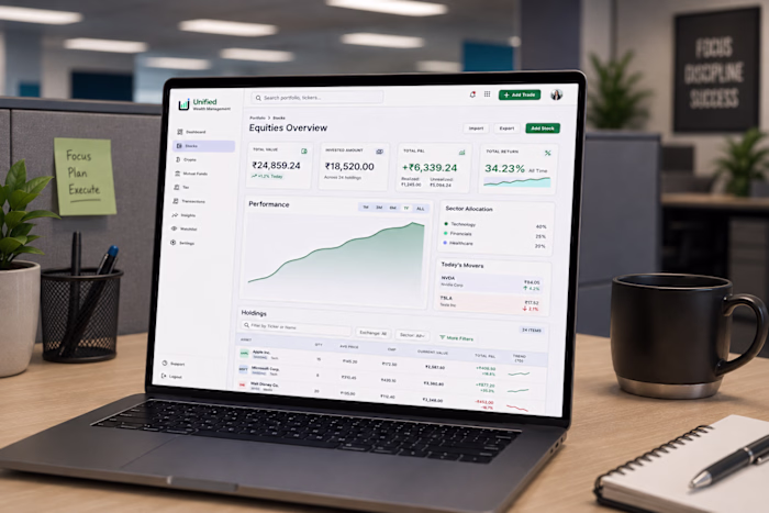 Unified Investment Tracking App Design & Branding