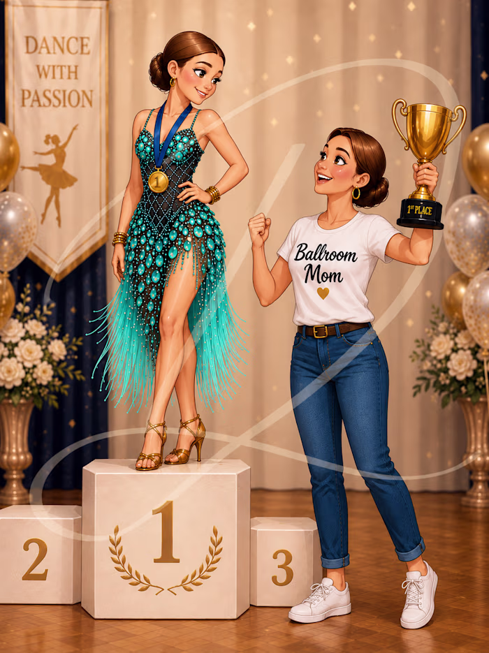A personalized ballroom dance poster