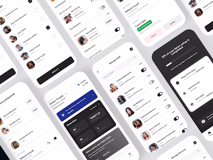 Salon Tech SaaS app for Stylsa