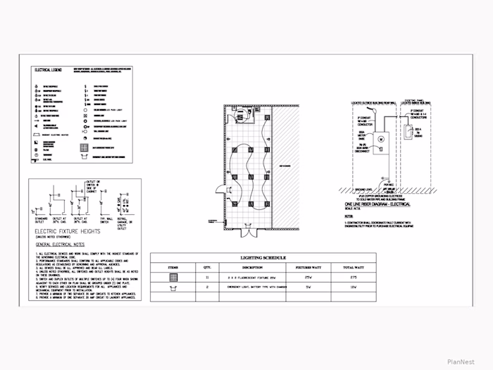 Commercial Tenant Space – Electrical Plan