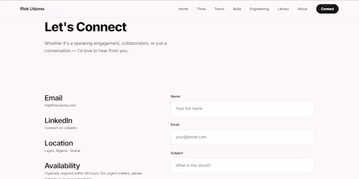 This is the contact page