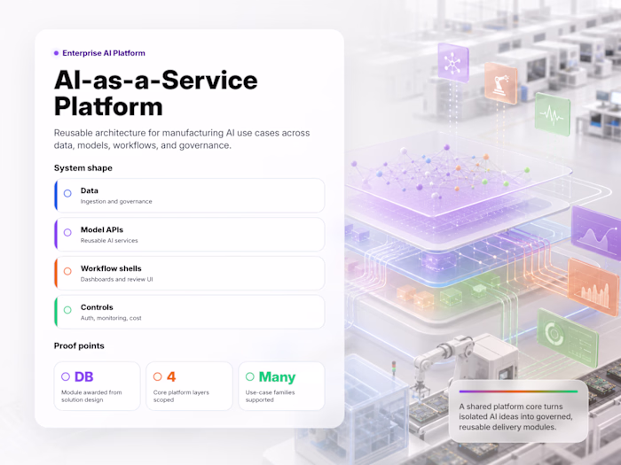 AI-as-a-Service Platform for Manufacturing AI Use Cases