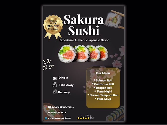 A refined sushi brand identity
