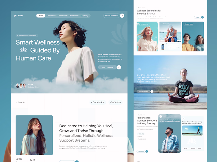 Designed a calm and modern