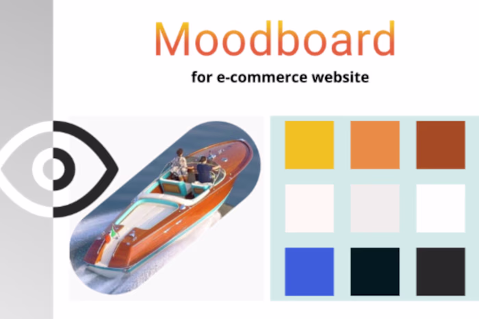Moodboard for UI of product website