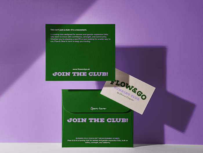 Flow & Go Women's Community Running Club Brand Identity