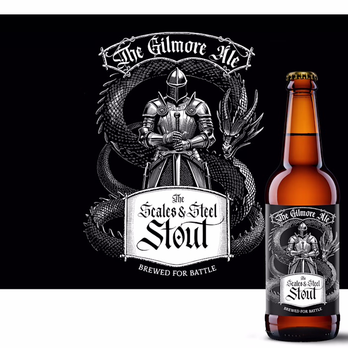 Illustration for a beer label
