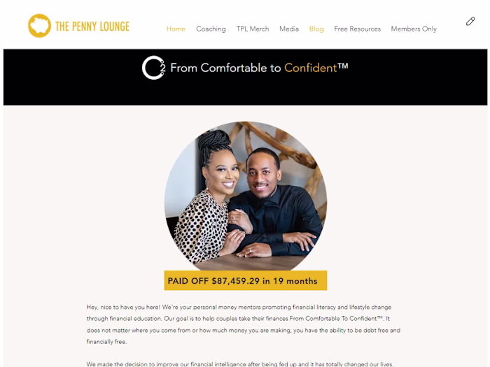 Landing page
