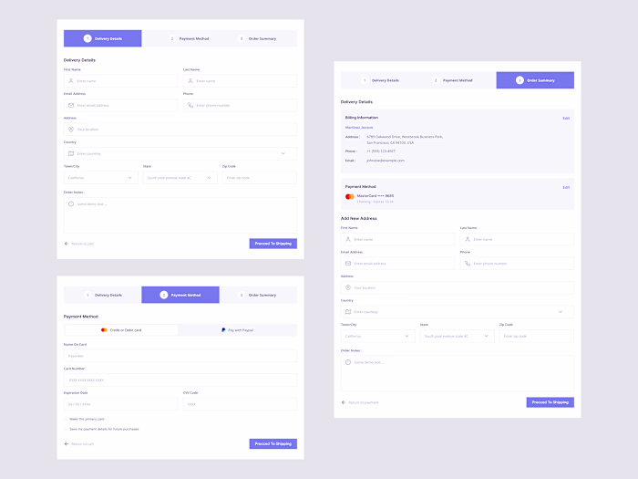 Payment Method UI Design