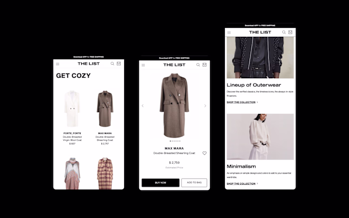 THE LIST - Luxury Fashion Ecommerce