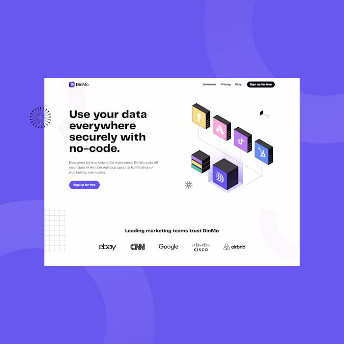 Branding & Webdesign for DinMo Website