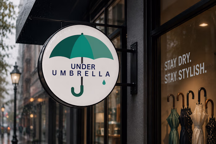 Umbrella Branding Mockup 
A clean