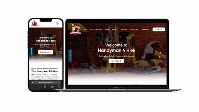 Wix Website Design for Handyman 4 Hire