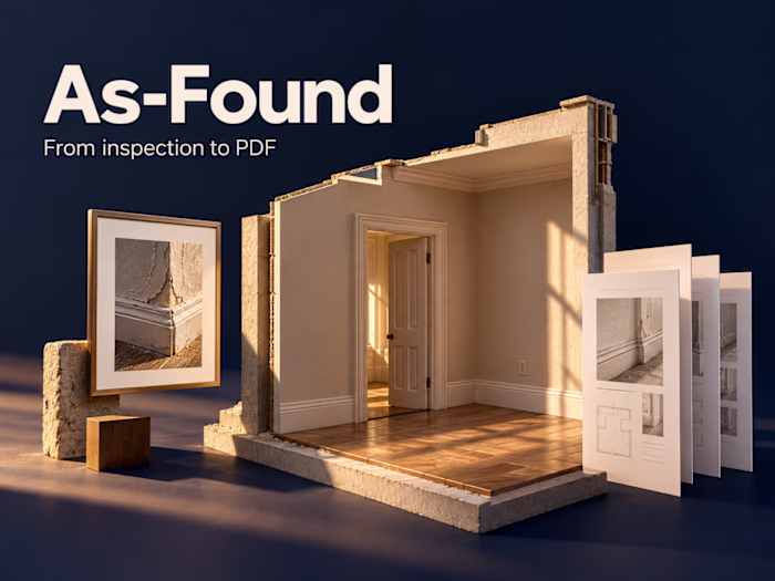 As-Found: Offline Inspection Reports from Phone Photos