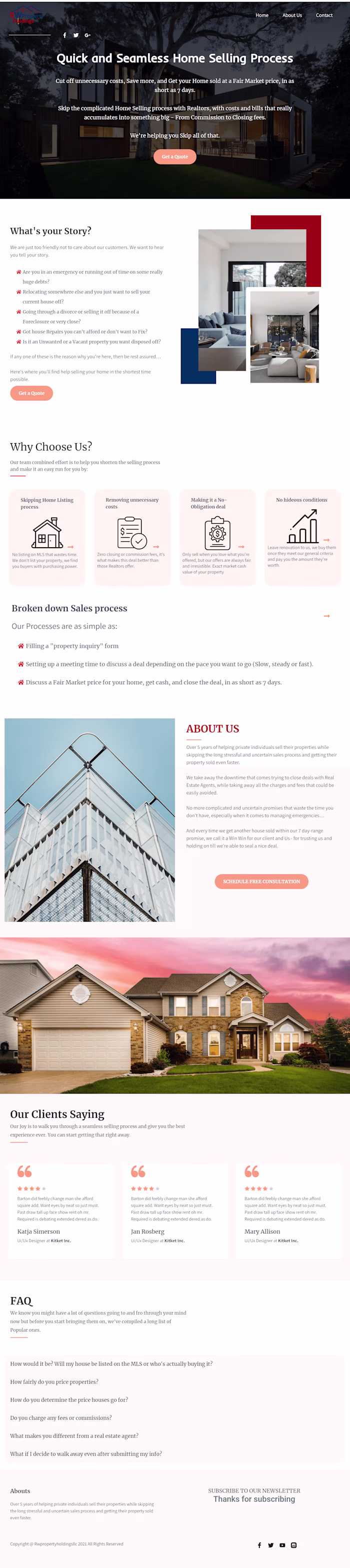 REAL STATE LANDING PAGE ON GOHIGHLEVEL