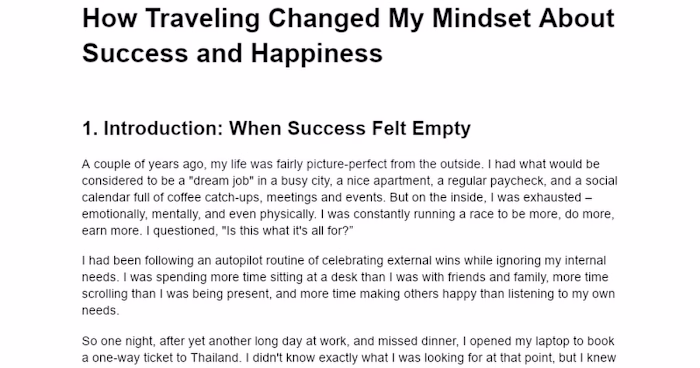 Journey to Redefine Success