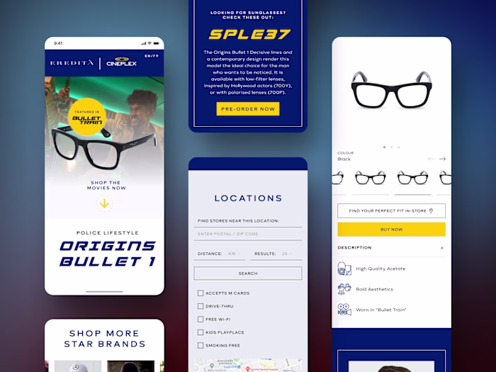 Eredità x Cineplex | Landing Page Design