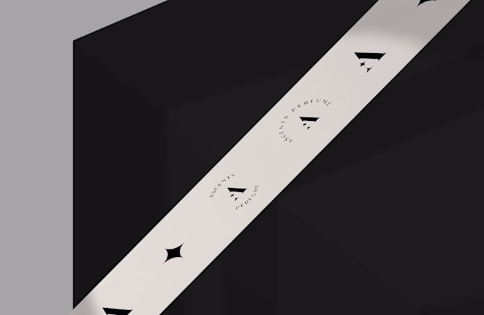 accents perfume logo and brandidentity design